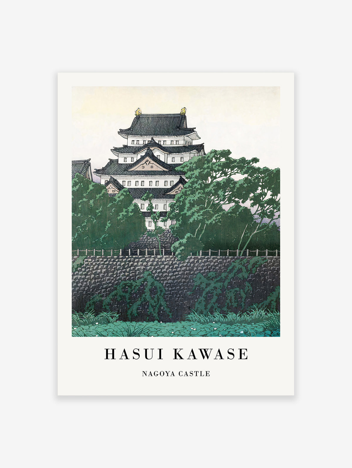 Nagoya Castle Poster by Hasui Kawase, Hasui Kawase Print