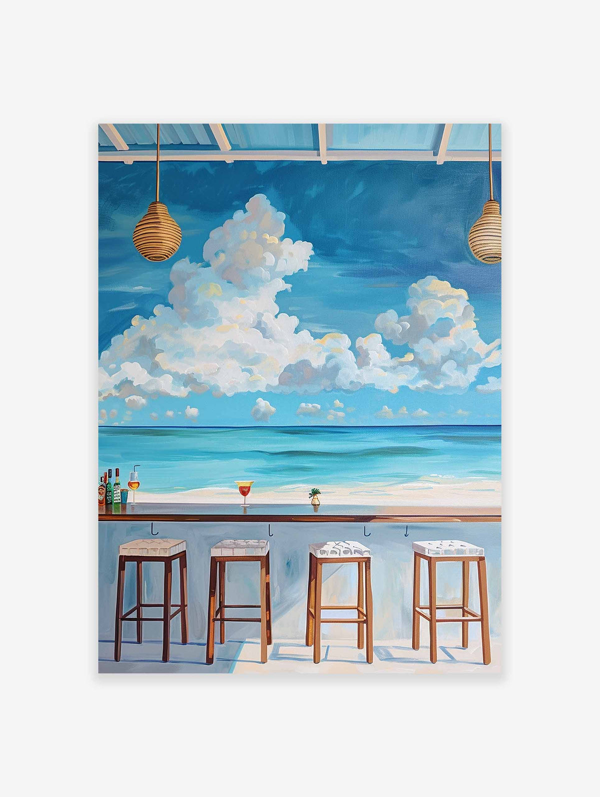 Bar by the beach Poster