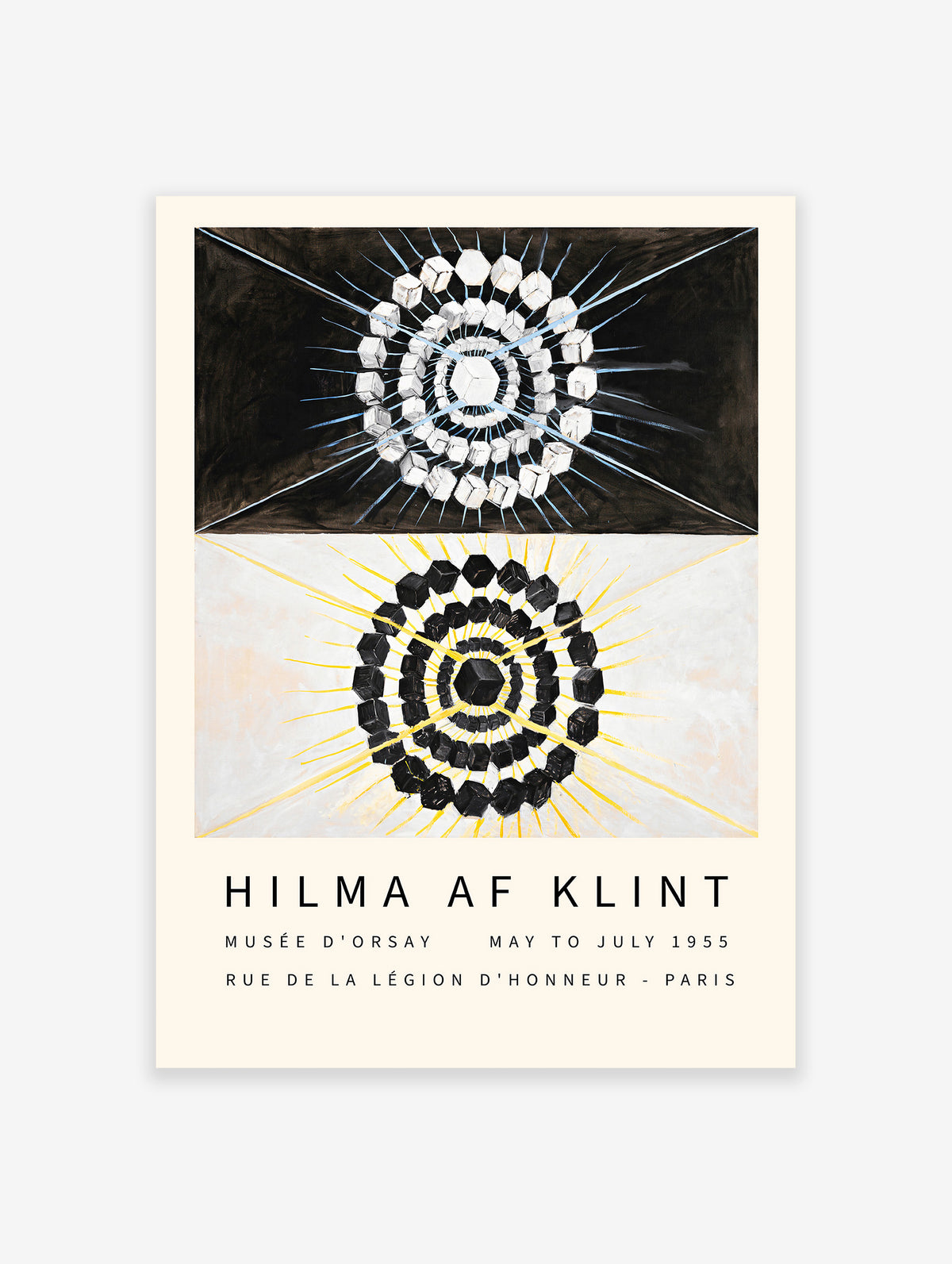 Hilma Af Klint The Swan no. 8 Poster, Black and White Hilma Af Klint Print