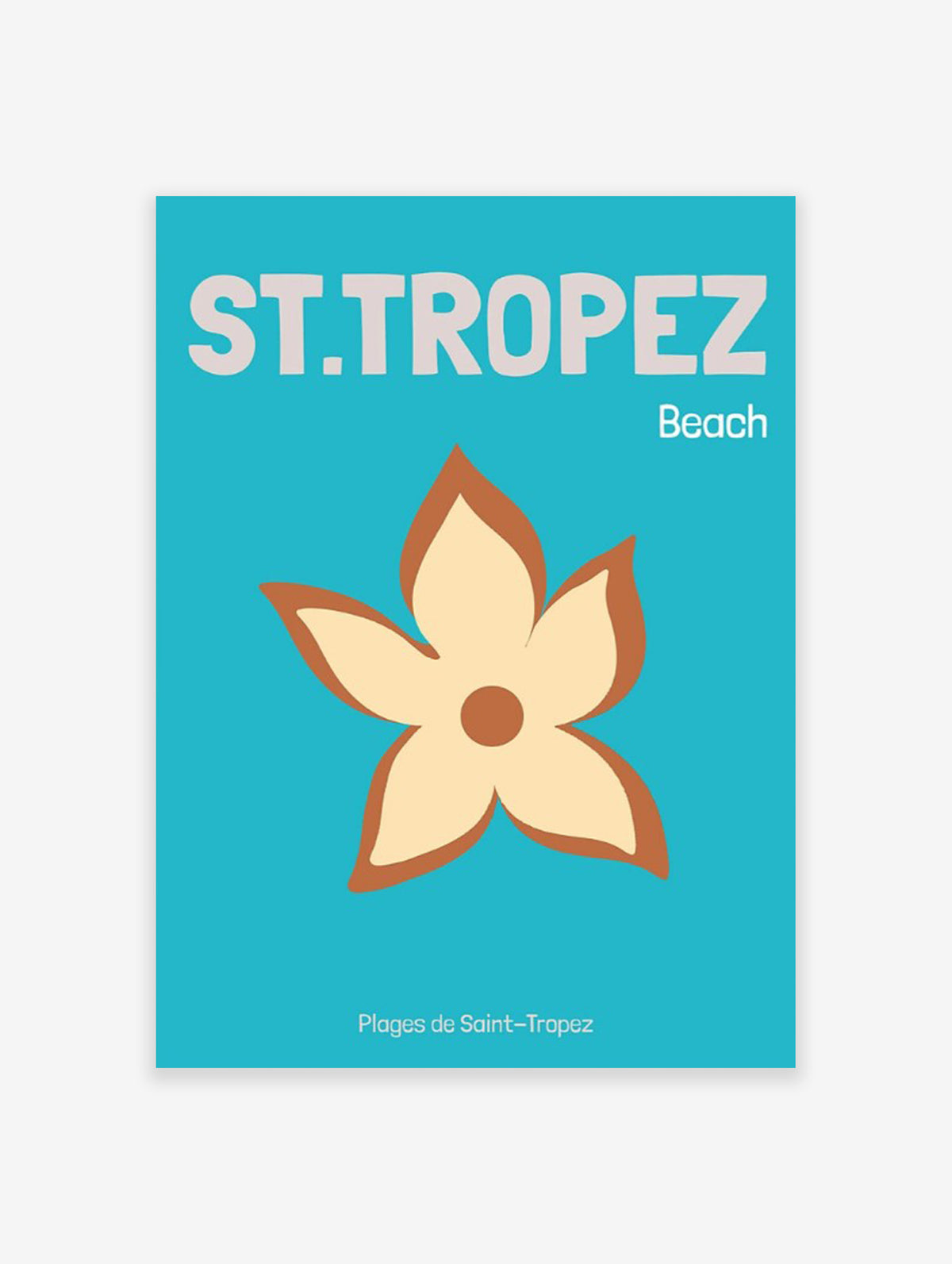 St. Tropez Beach Poster, St. Tropez Travel Print