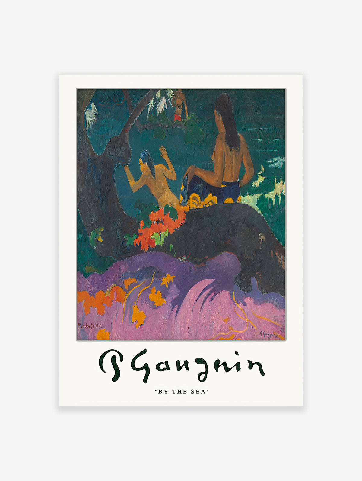 By The Sea Poster by Paul Gauguin, Paul Gauguin Print