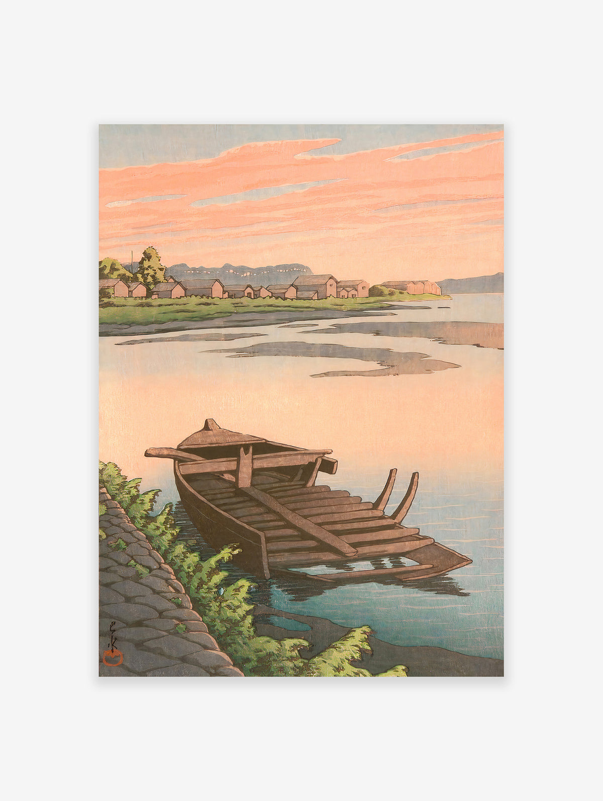 Tsuchizaki In Akita by Hasui Kawase Poster, Hasui Kawase Print