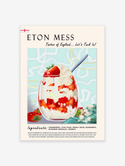 Eton Mess Dessert Poster, Ice cream Dessert Print