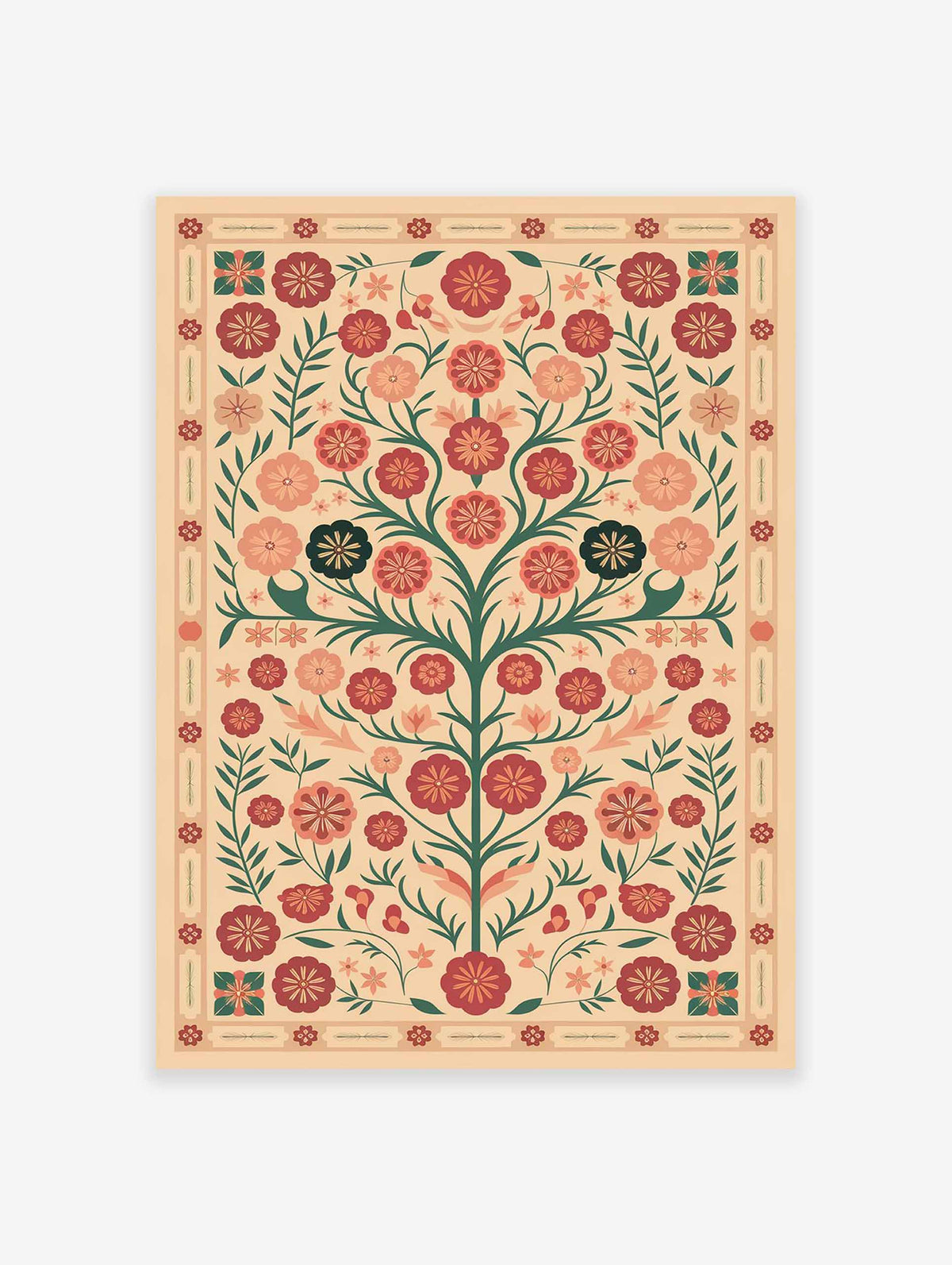 Indian Floral Poster