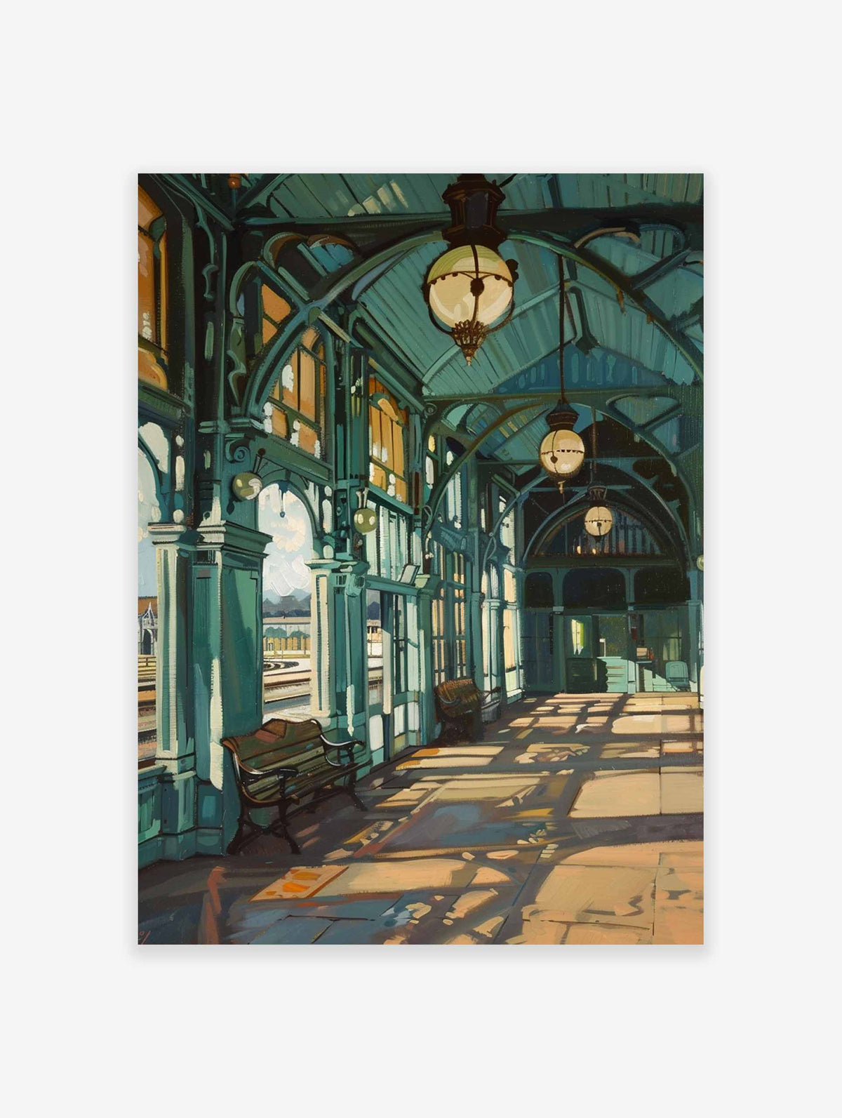 York Railway Station Poster