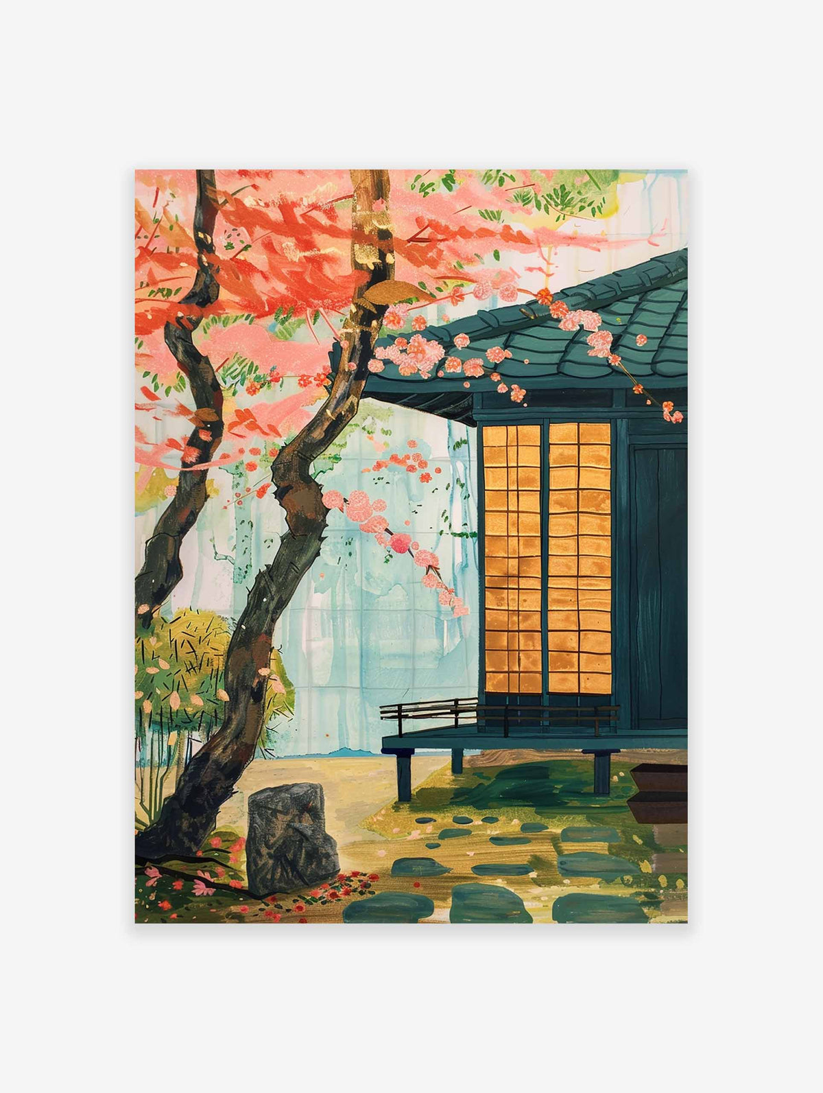 Japanese Tea House Poster