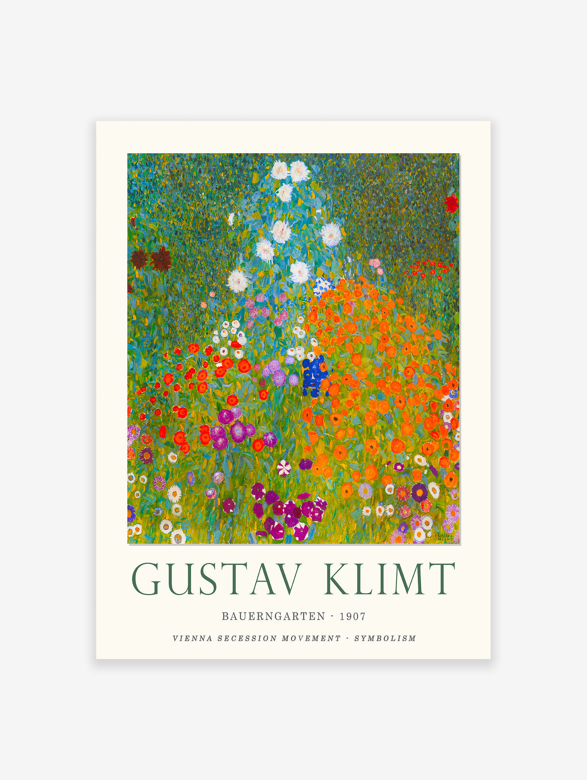 Bauerngarten 1907 Poster by Gustav Klimt, Gustav Klimt Print