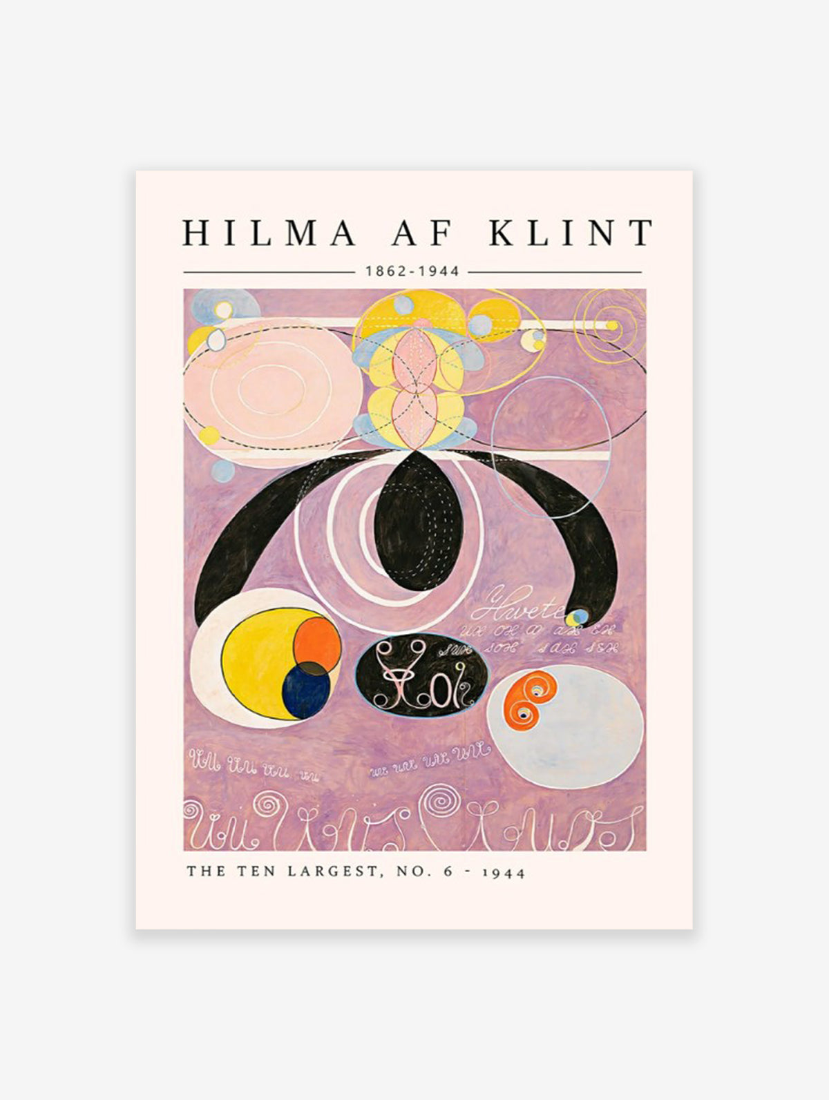 Ten Largest No.6 Poster by Hilma Af Klint, Hilma Af Klint Print