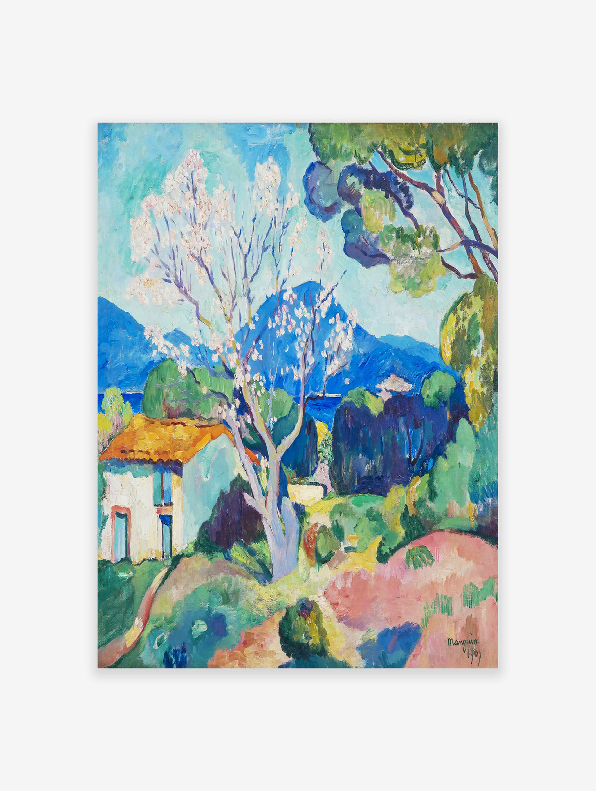 L'Amandier en Fleurs Poster by Henri Manguin, Henri Charles Manguin Print