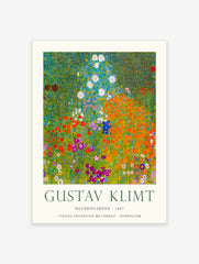 Bauerngarten 1907 Poster by Gustav Klimt, Gustav Klimt Print