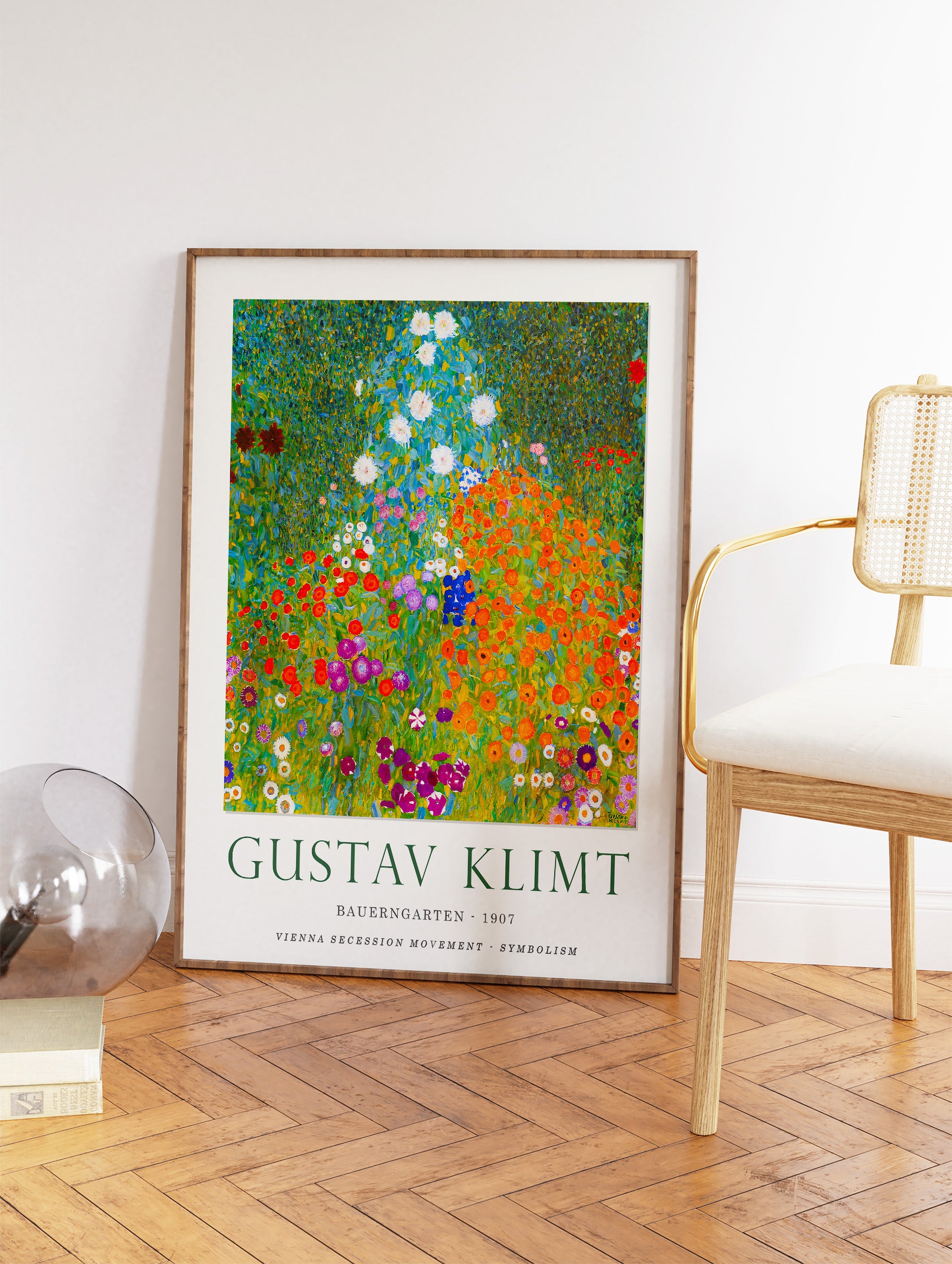 Bauerngarten 1907 Poster by Gustav Klimt, Gustav Klimt Print