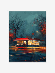 Retro American Diner Poster