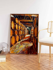 Wine Barrels Poster