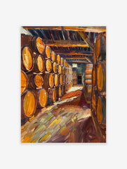 Wine Barrels Poster