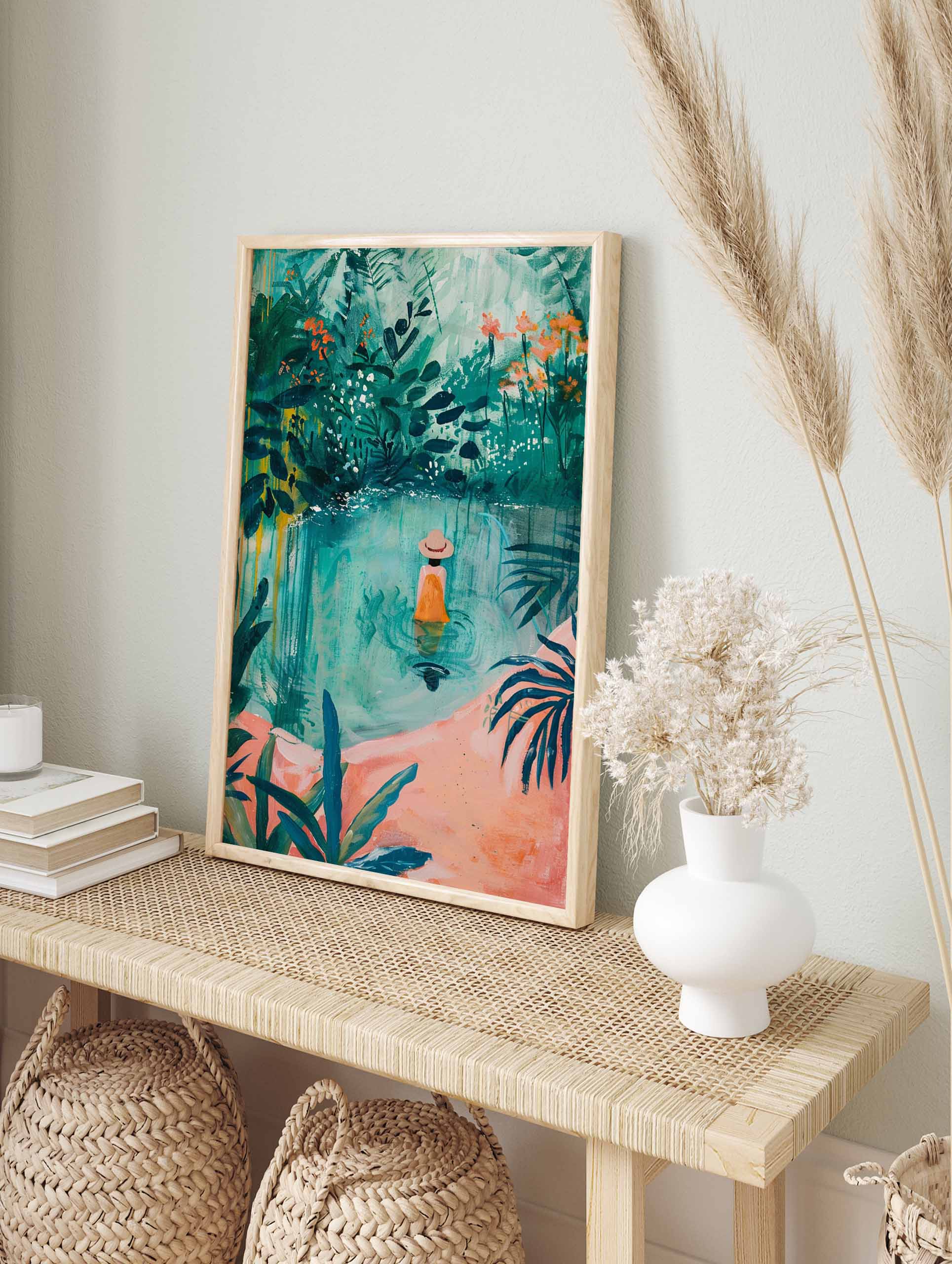 Boho Swimming Pool Poster