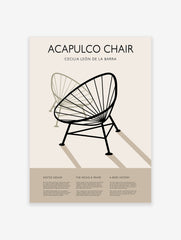 Bauhaus Acapulco Chair Poster, Bauhaus Wall Art