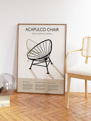 Bauhaus Acapulco Chair Poster, Bauhaus Wall Art