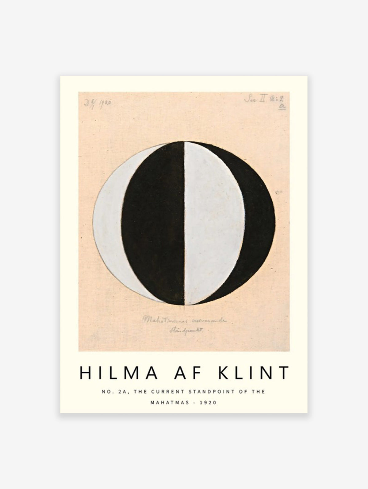 The Current Standpoint of the Mahatmas Poster by Hilma Af Klint, Hilma Af Klint Print