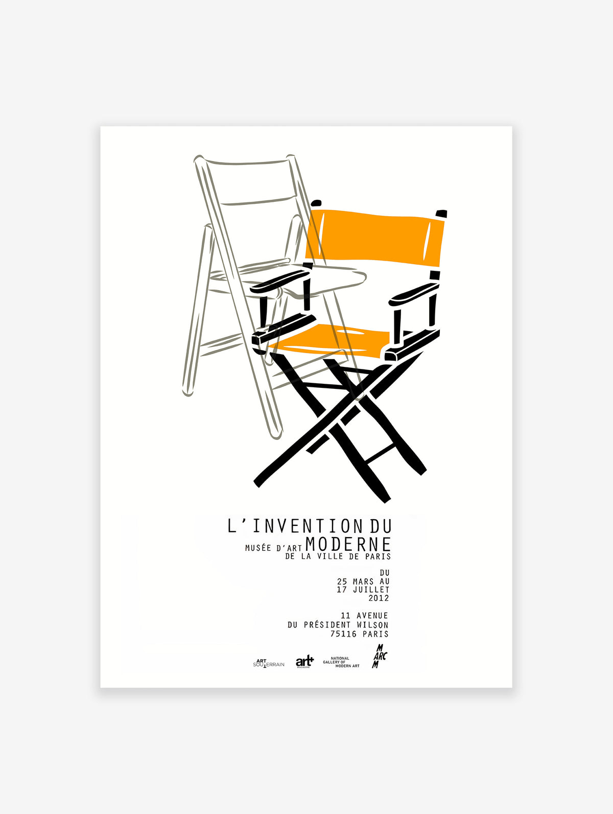 Bauhaus Directors Chair Poster, Bauhaus Print