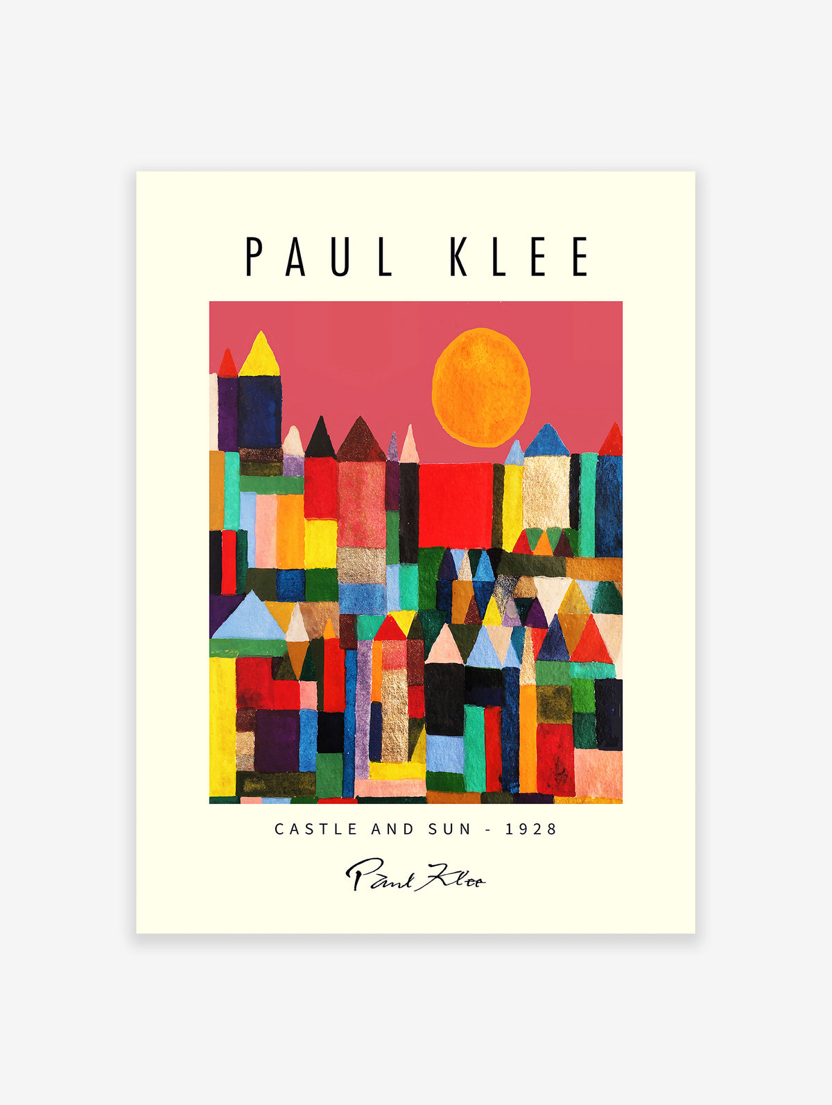 Castle And Sun Poster by Paul Klee, Paul Klee Print