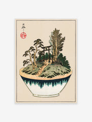 Japanese Bonsai Tree Poster, Vintage Japanese Print