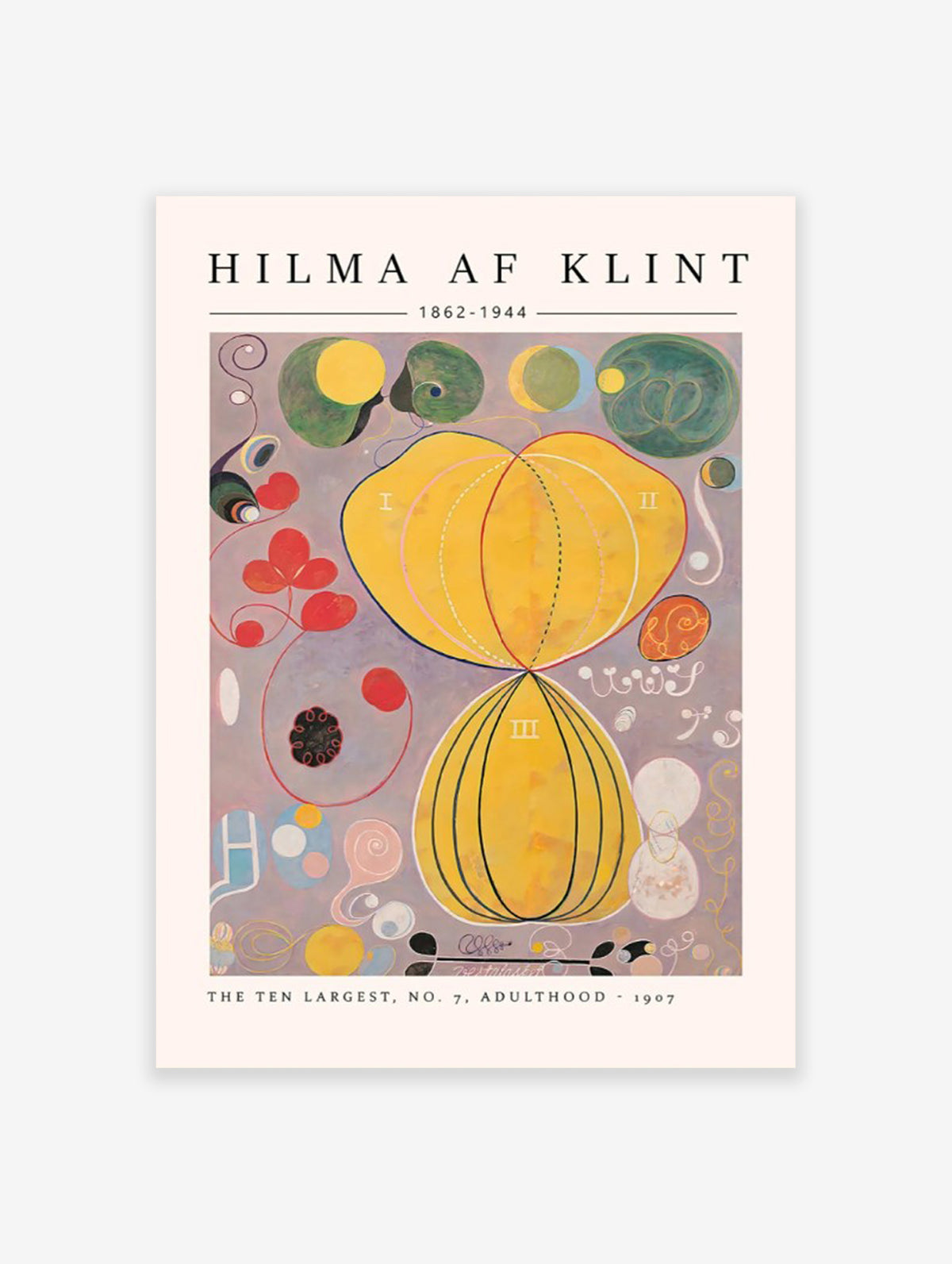 The Ten Largest No.7 by Hilma Af Klint Poster, Hilma Af Klint Art Print