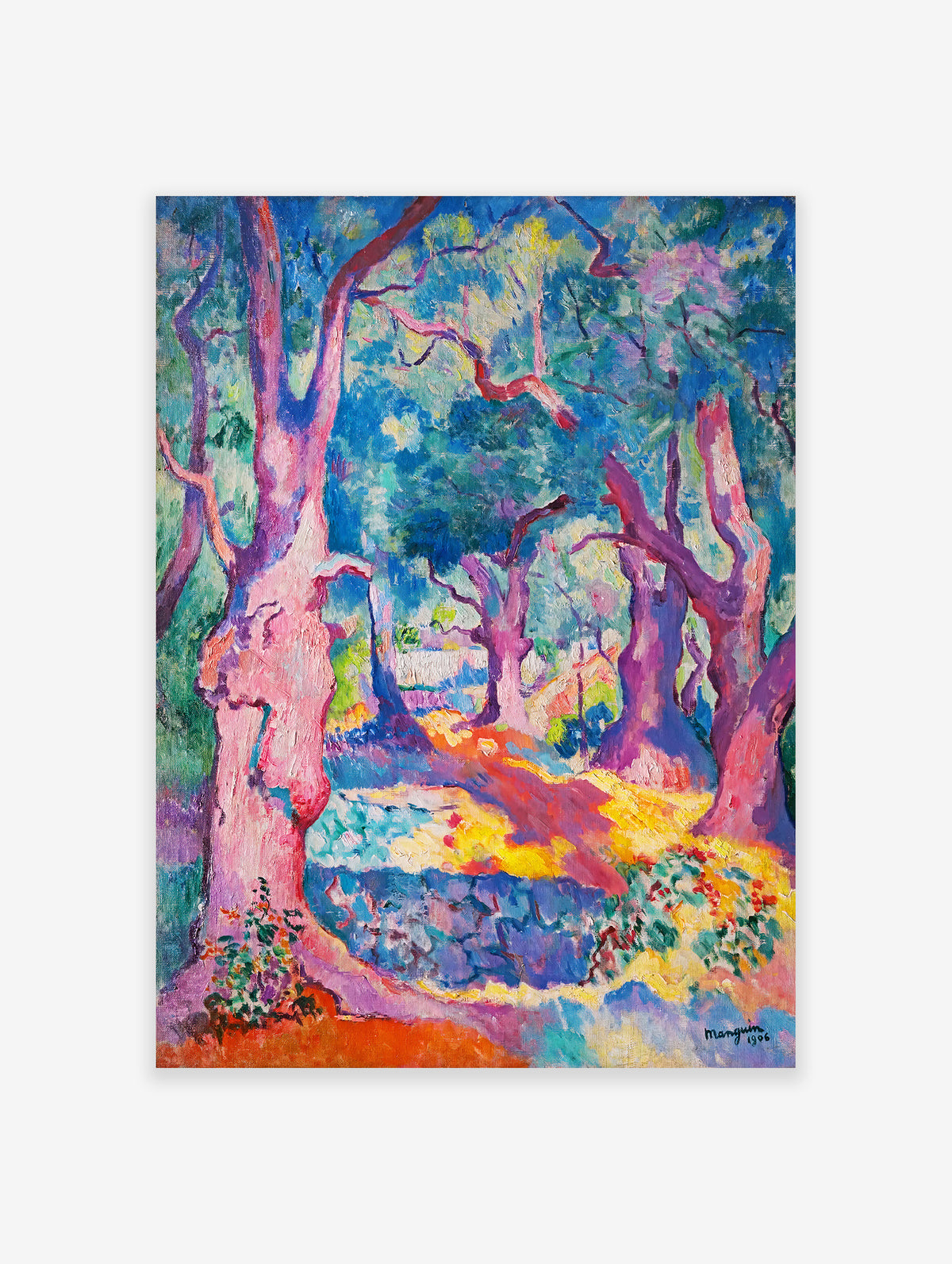 Olive Trees In Cavaliere Poster by Henri Manguin, Henri Manguin Print