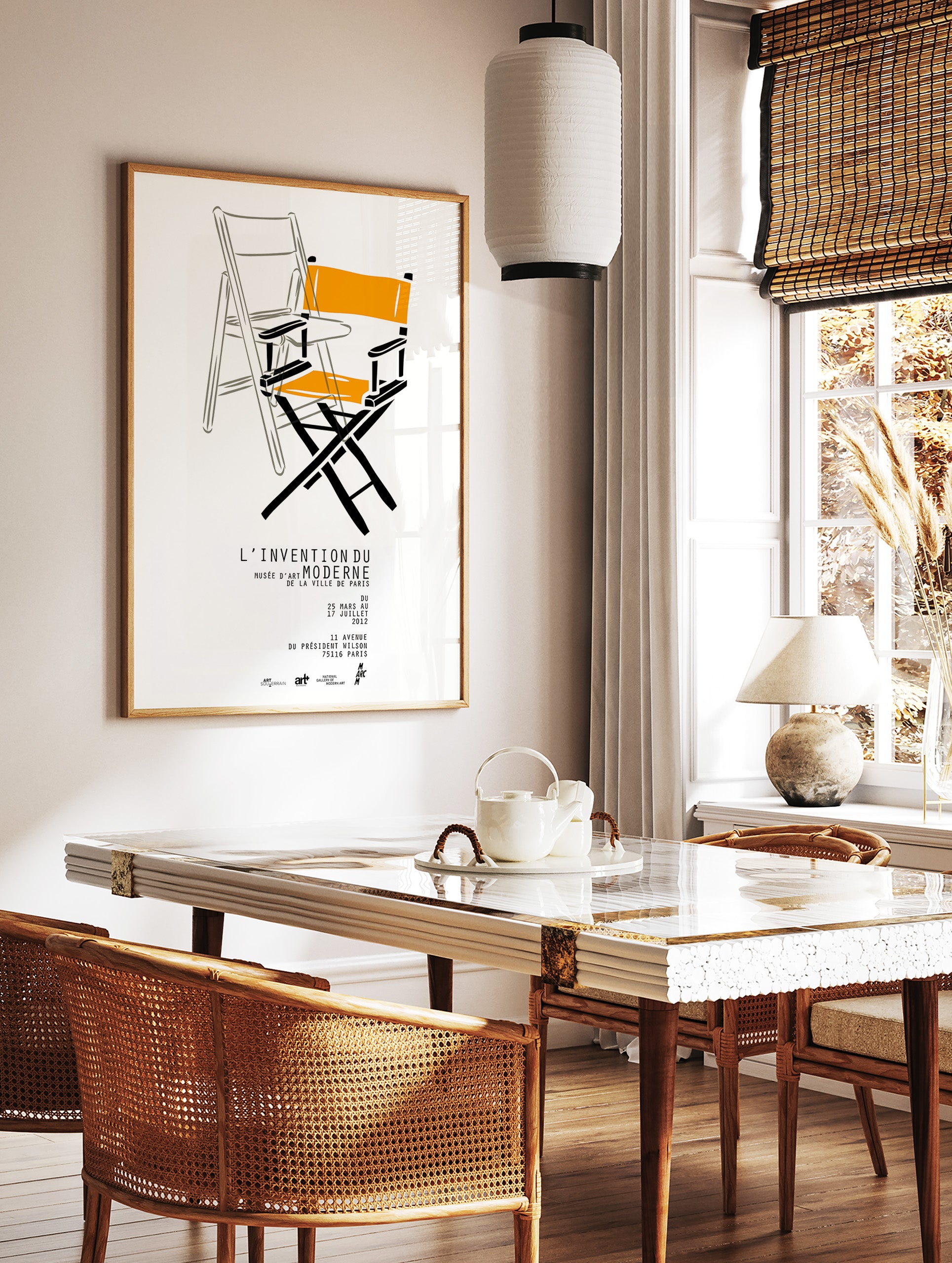 Bauhaus Directors Chair Poster, Bauhaus Print