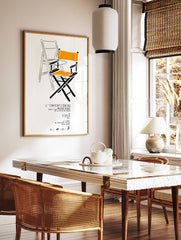 Bauhaus Directors Chair Poster, Bauhaus Print