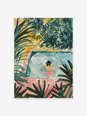 Boho Swimming Pool Poster