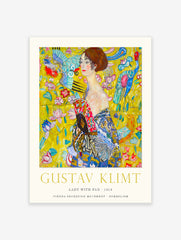 Lady with Fan Poster by Gustav Klimt, Gustav Klimt Print