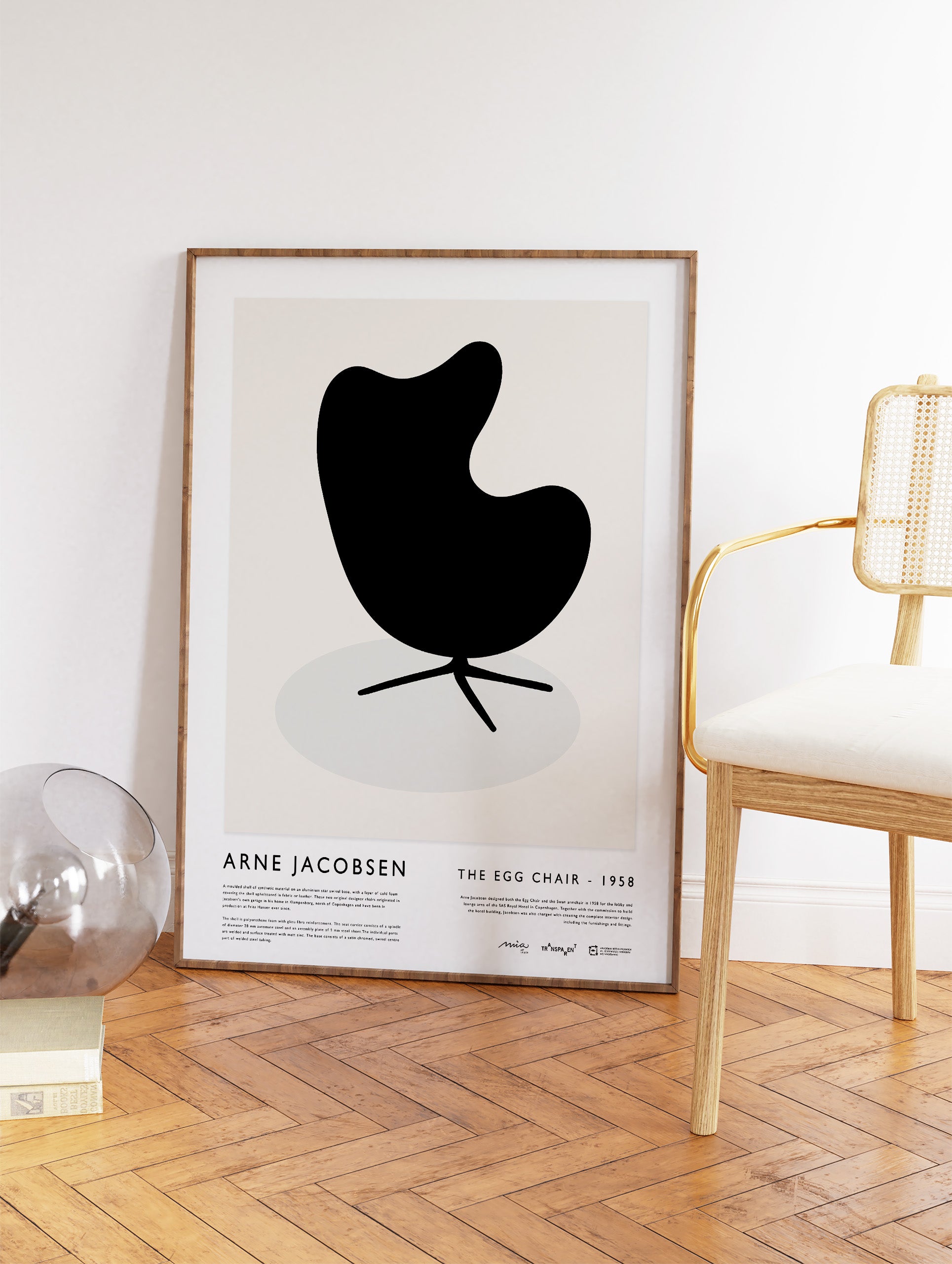 Bauhaus Egg Chair Poster, Bauhaus Print