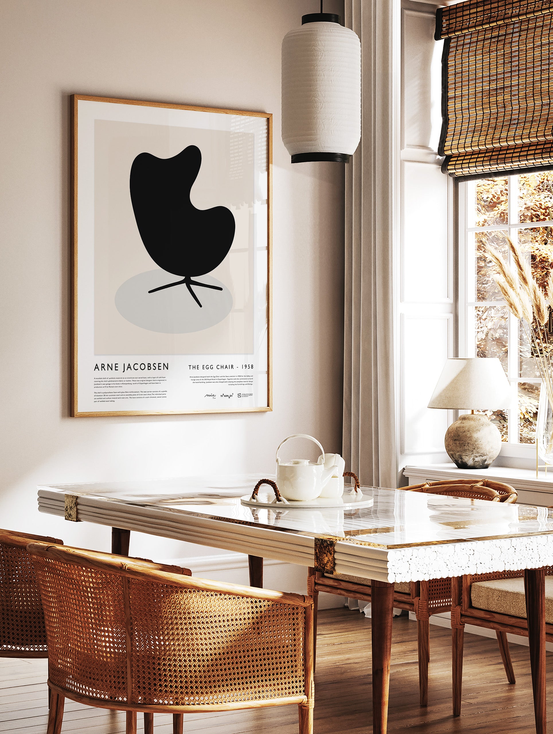 Bauhaus Egg Chair Poster, Bauhaus Print