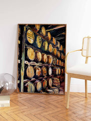 Wine Barrel Poster