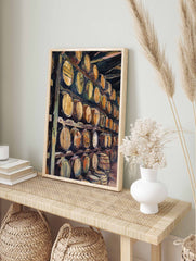 Wine Barrel Poster