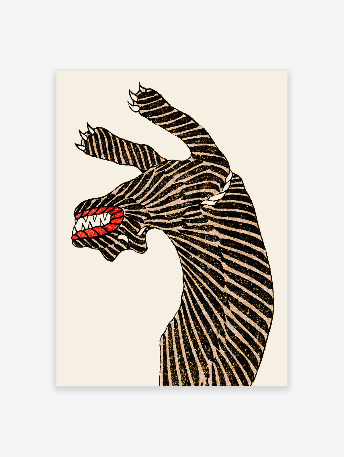 Taguchi Tomoki Tiger Poster, Japanese Tiger Print