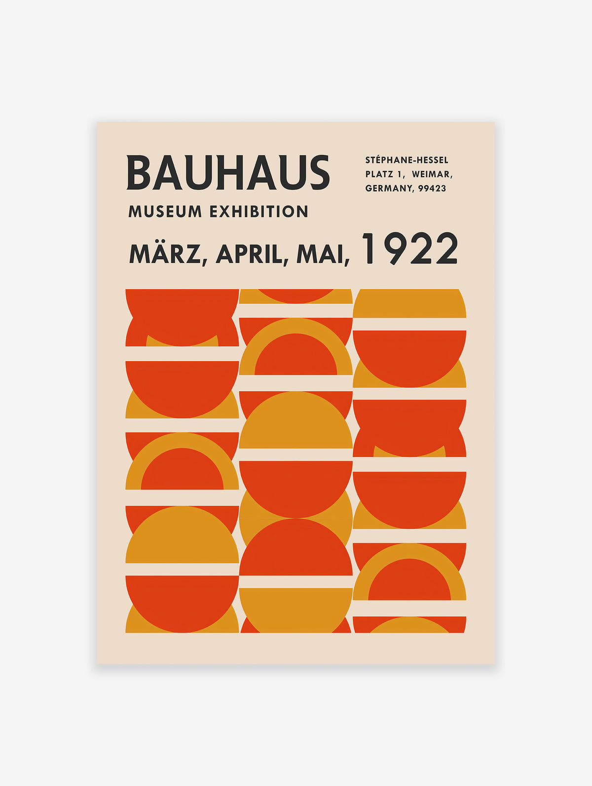 Bauhaus Exhibition Poster, Bauhaus Print