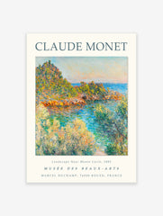 Landscape Near Monte Carlo Poster by Claude Monet, Claude Monet Print