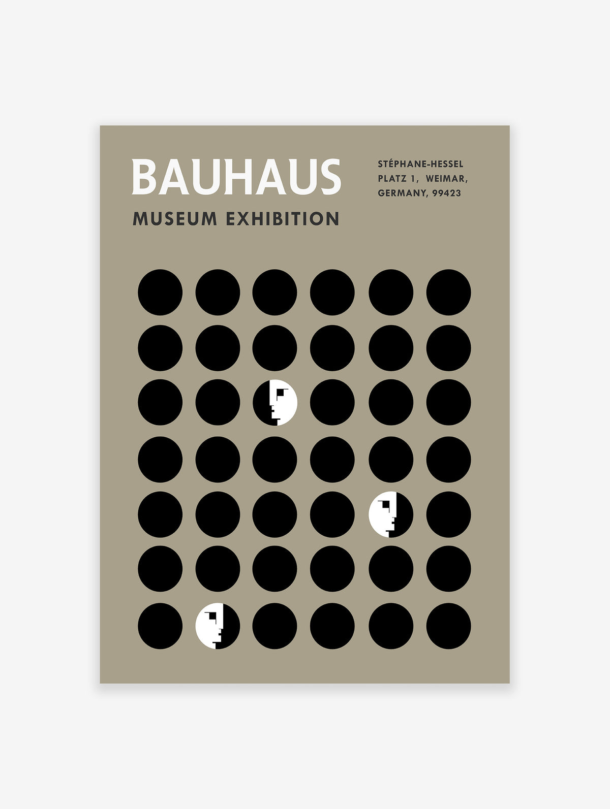 Bauhaus Exhibition Poster, Bauhaus Print