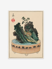 Japanese Bonsai Tree Poster, Vintage Japanese Print