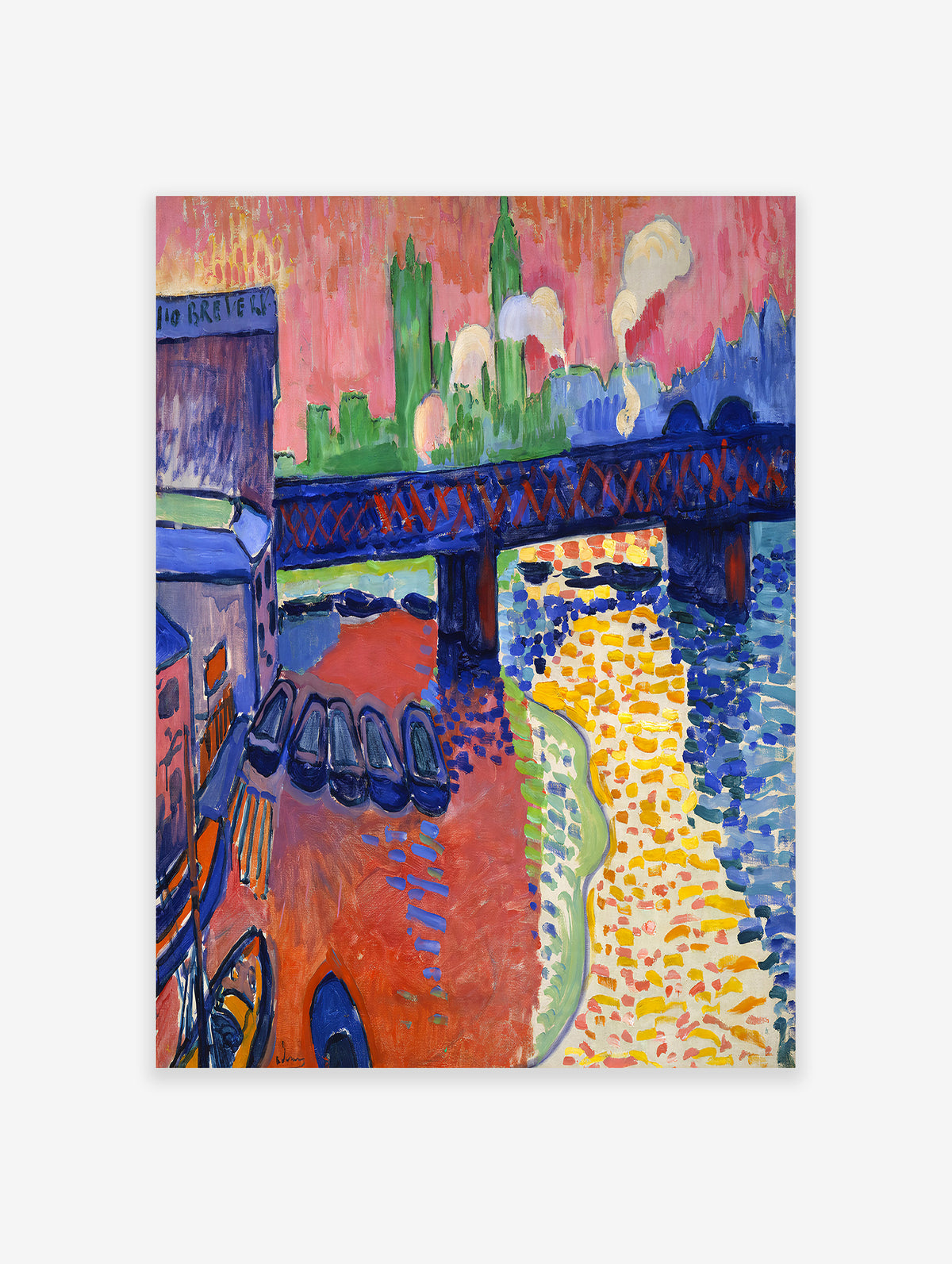 Charing Cross Bridge Poster by Andre Derain, Andre Derain Print