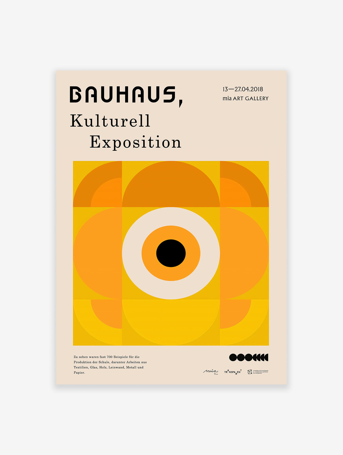 Bauhaus Exposition Poster, Bauhaus Print