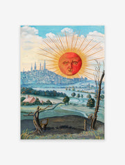 Tarot Sun Poster, Astrology Sun Print