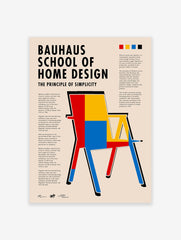 Bauhaus Home Design Poster, Bauhaus Print