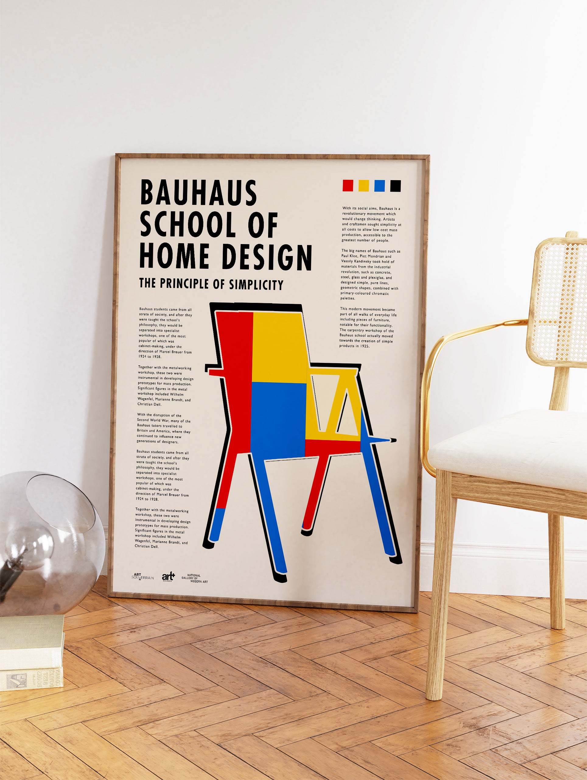 Bauhaus Home Design Poster, Bauhaus Print