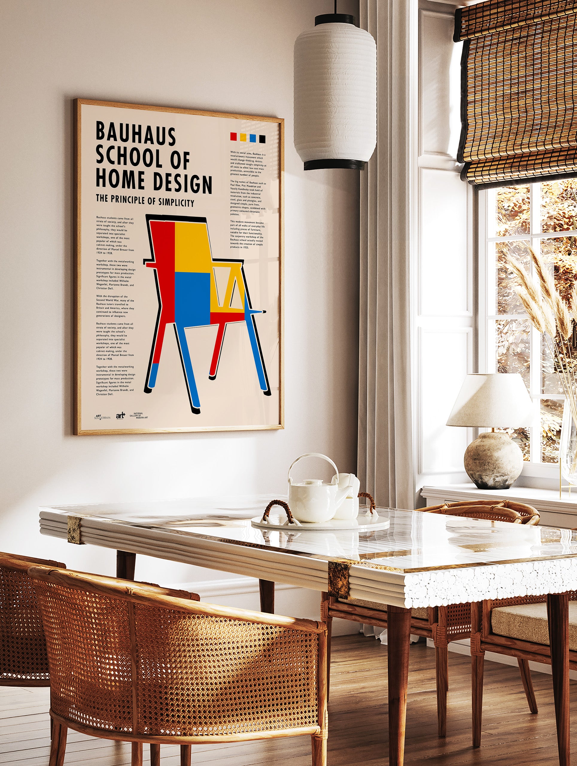 Bauhaus Home Design Poster, Bauhaus Print