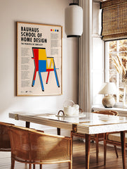 Bauhaus Home Design Poster, Bauhaus Print