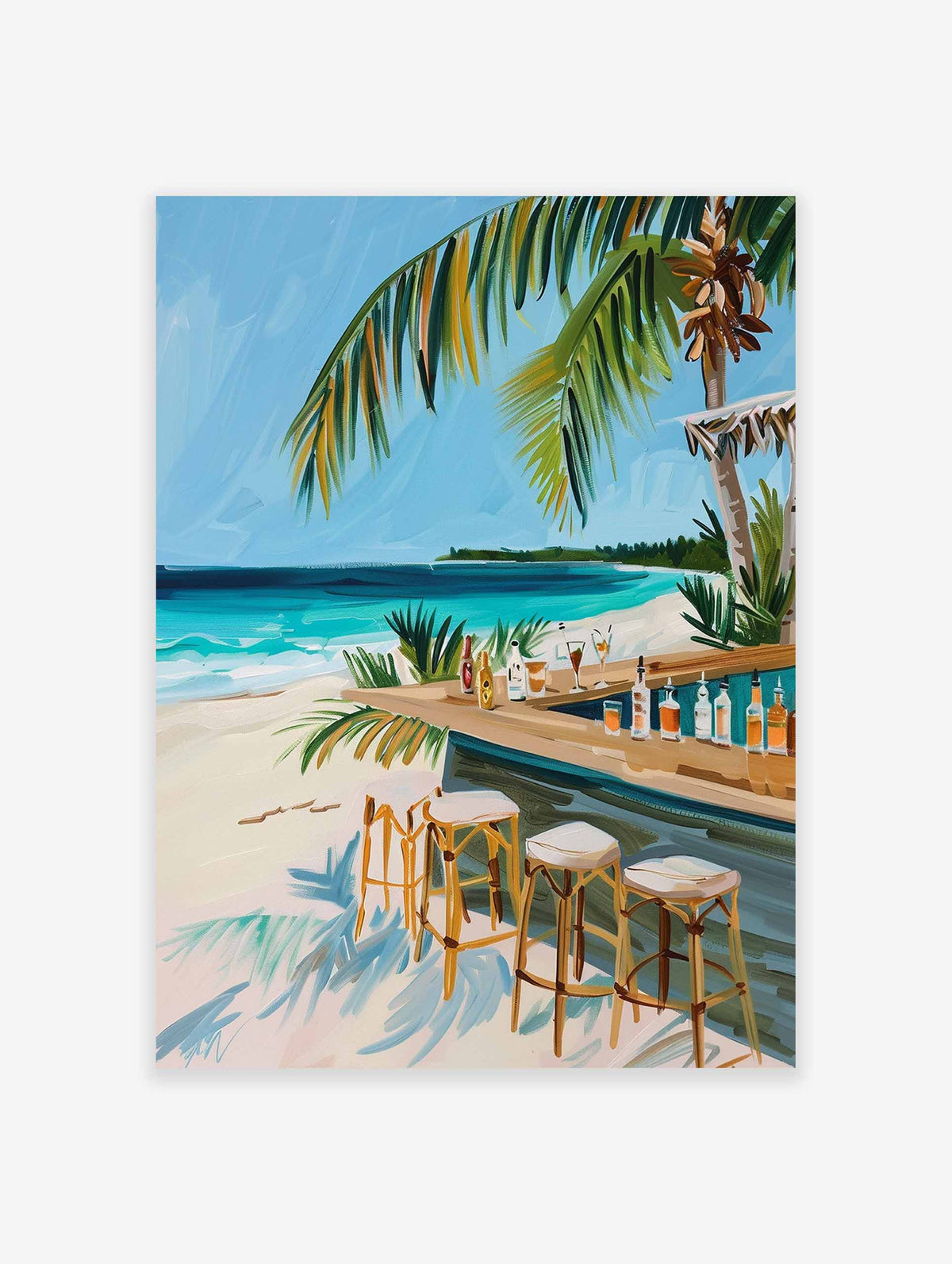 Bar by the Beach Poster