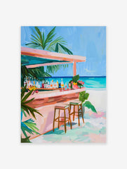 Bar by the Beach Poster