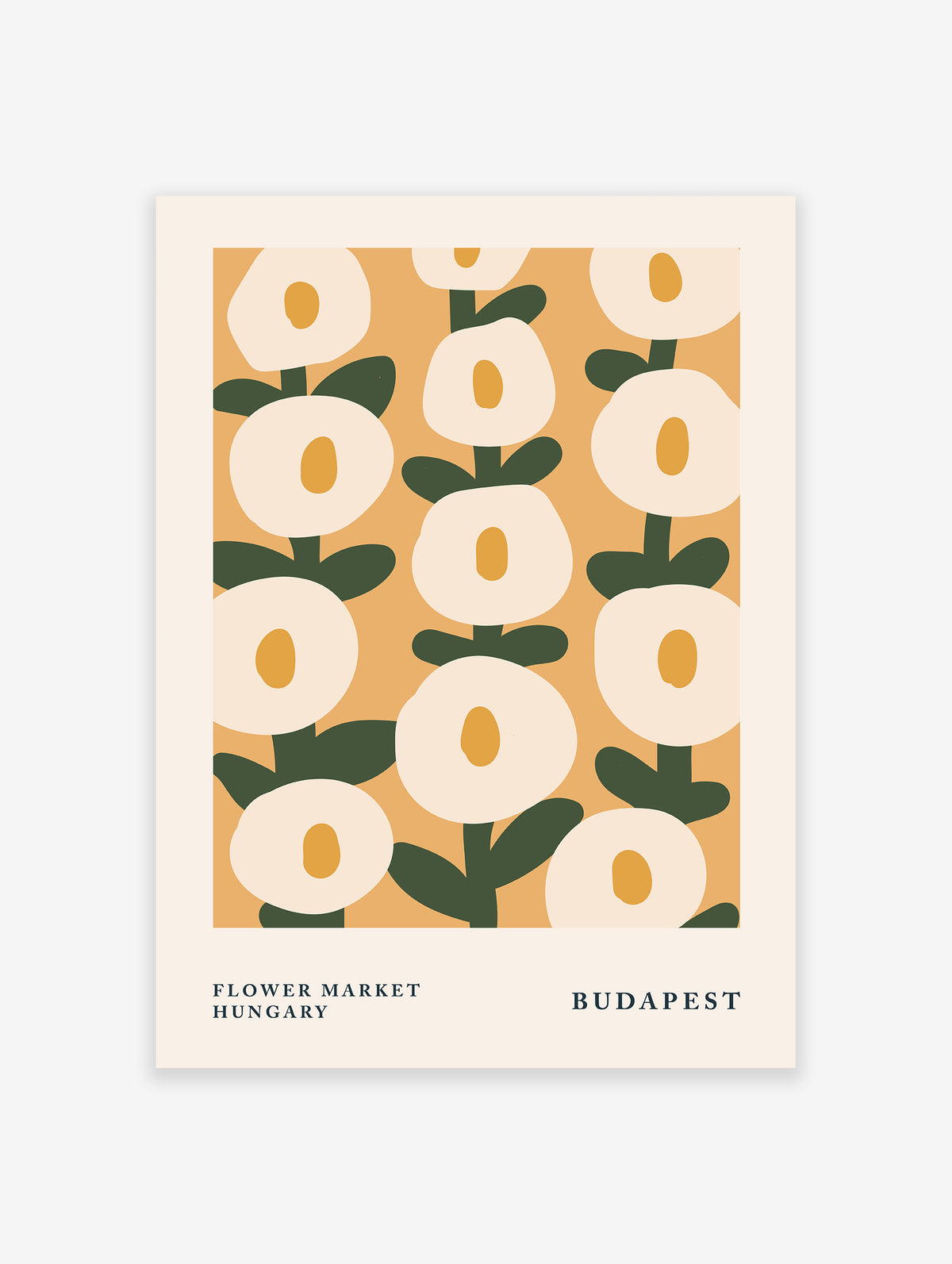 Flower Market Budapest Poster, Flower Market Print